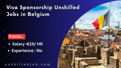 Visa Sponsorship Unskilled Jobs in Belgium