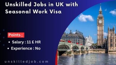 Unskilled Jobs in UK with Seasonal Work Visa