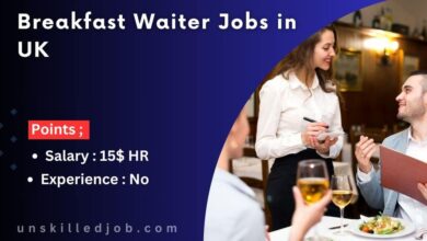 Breakfast Waiter Jobs in UK