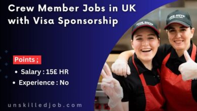 Crew Member Jobs in UK with Visa Sponsorship