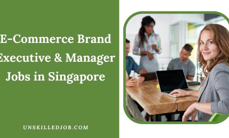 E-Commerce Brand Executive & Manager Jobs in Singapore