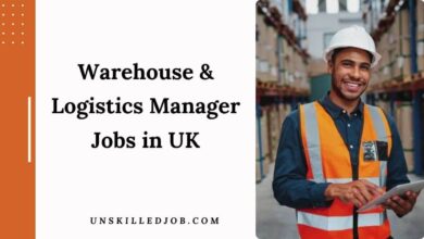 Warehouse & Logistics Manager Jobs in UK