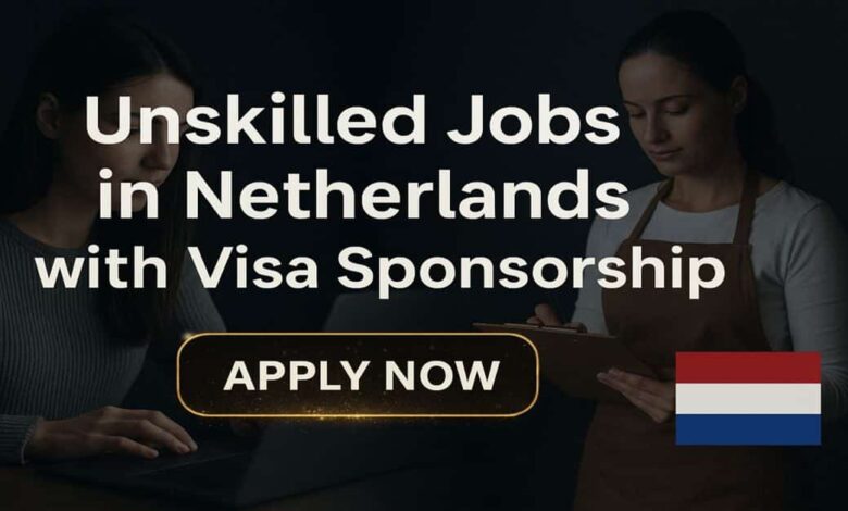 Unskilled Jobs in Netherlands with Visa Sponsorship