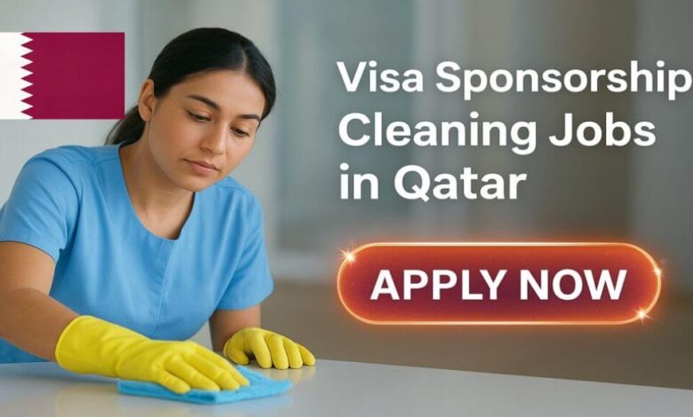 Visa Sponsorship Cleaning Jobs in Qatar