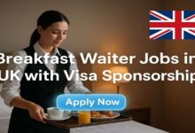 Breakfast Waiter Jobs in UK with Visa Sponsorship