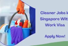 Cleaner Jobs in Singapore With Work Visa