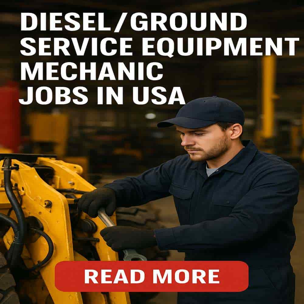 DieselGround Service Equipment Mechanic Jobs in USA