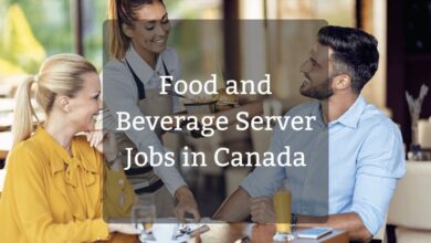 Food and Beverage Server Jobs in Canada