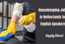 Housekeeping Jobs in Netherlands for English Speakers