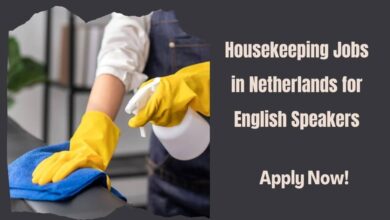 Housekeeping Jobs in Netherlands for English Speakers