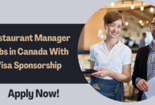 Restaurant Manager Jobs in Canada With Visa Sponsorship