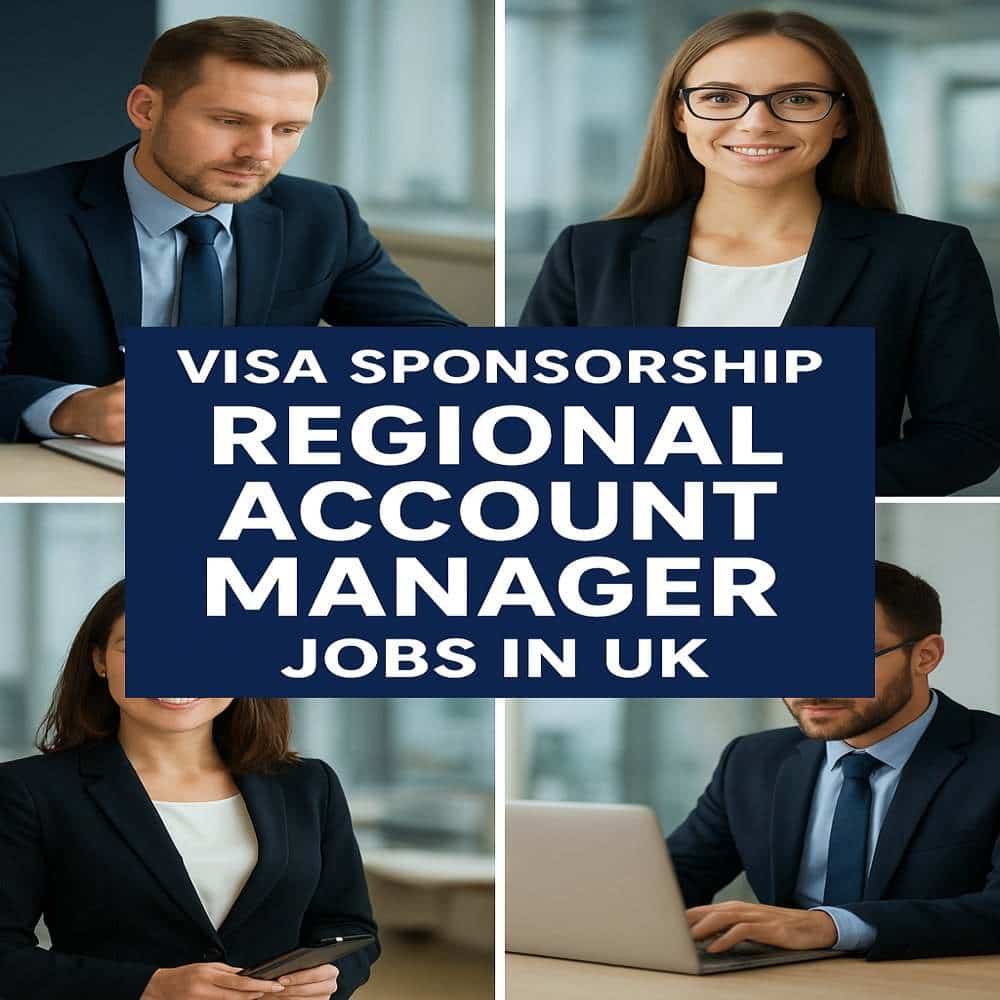 Visa Sponsorship Regional Account Manager Jobs in UK
