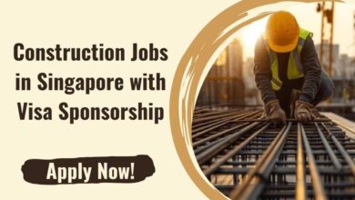 Construction Jobs in Singapore with Visa Sponsorship