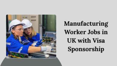 Manufacturing Worker Jobs in UK with Visa Sponsorship