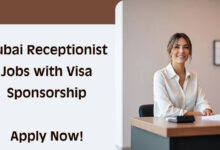 Dubai Receptionist Jobs with Visa Sponsorship
