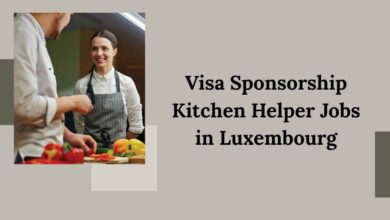 Visa Sponsorship Kitchen Helper Jobs in Luxembourg
