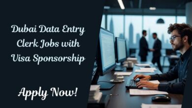 Dubai Data Entry Clerk Jobs with Visa Sponsorship