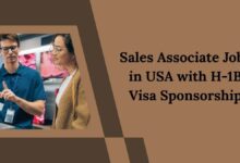 Sales Associate Jobs in USA with H-1B Visa Sponsorship