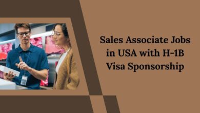 Sales Associate Jobs in USA with H-1B Visa Sponsorship