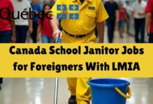 Canada School Janitor Jobs for Foreigners With LMIA