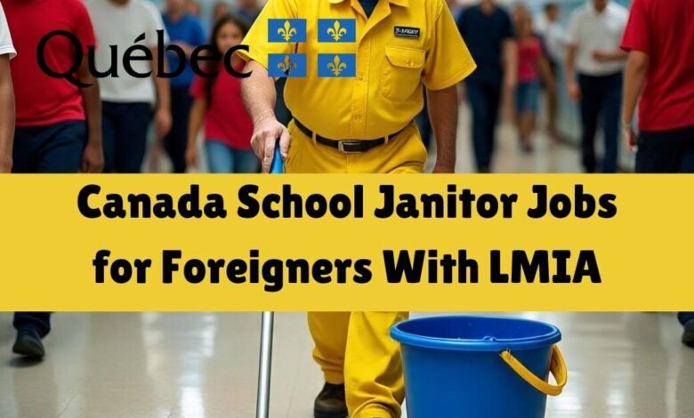 Canada School Janitor Jobs for Foreigners With LMIA