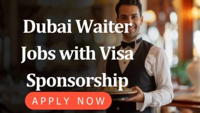 Dubai Waiter Jobs with Visa Sponsorship