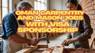 Oman Carpentry and Mason Jobs with Visa Sponsorship