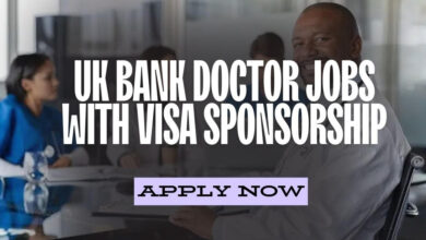 UK Bank Doctor Jobs With Visa Sponsorship