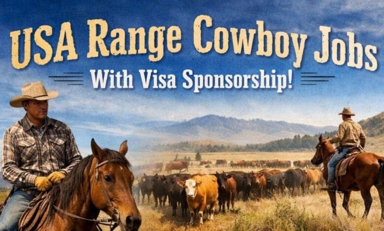 USA Range Cowboy Jobs With Visa Sponsorship