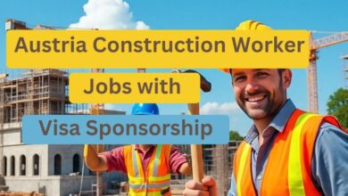 Austria Construction Worker Jobs with Visa Sponsorship