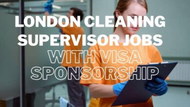 London Cleaning Supervisor Jobs with Visa Sponsorship