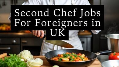 Second Chef Jobs For Foreigners in UK