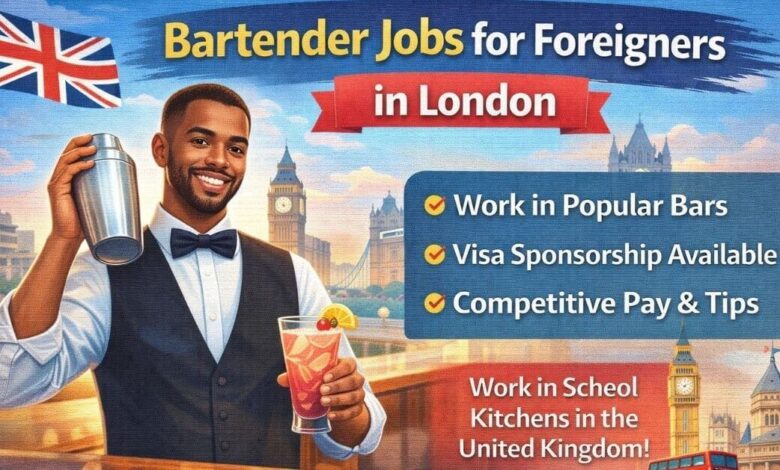 Bartender Jobs For Foreigners in London