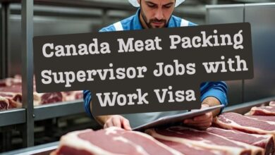 Canada Meat Packing Supervisor Jobs with Work Visa