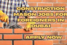 Construction Mason Jobs For Foreigners in Dubai