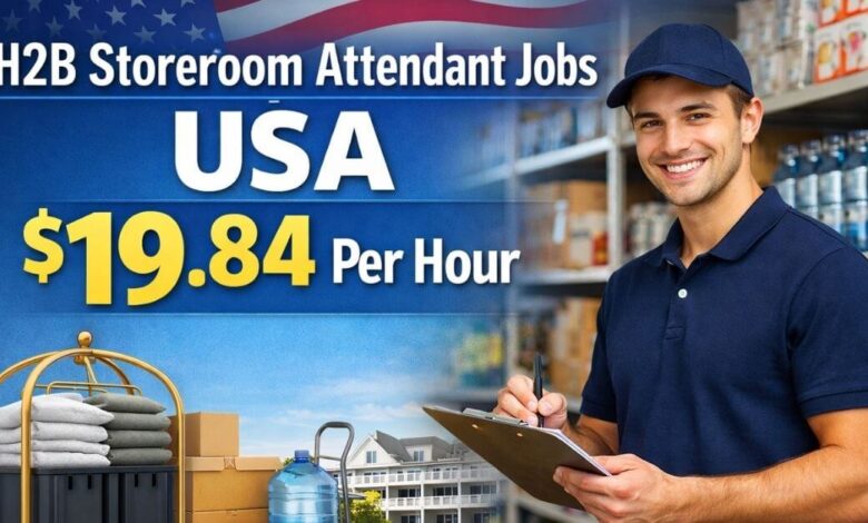 H2B Storeroom Attendant Jobs USA $19.84 Per Hour