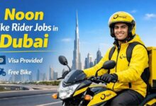 Noon Bike Rider Jobs in Dubai with Visa And Free Bike