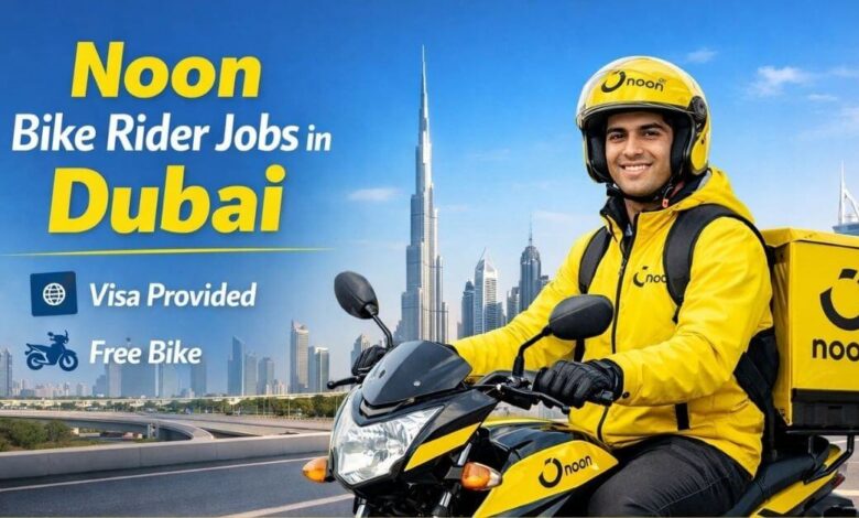 Noon Bike Rider Jobs in Dubai with Visa And Free Bike