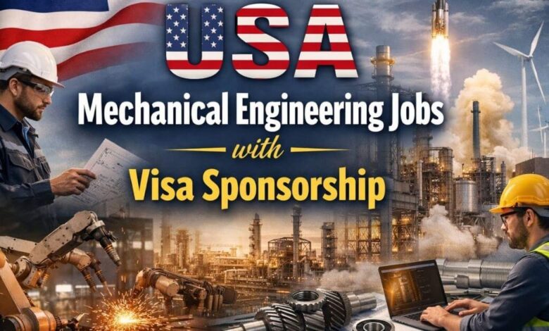 USA Mechanical Engineering Jobs with Visa Sponsorship