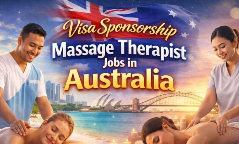 Visa Sponsorship Massage Therapist Jobs in Australia